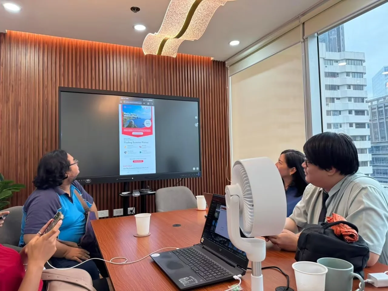 Riotouch interactive flat panel in meeting room 2