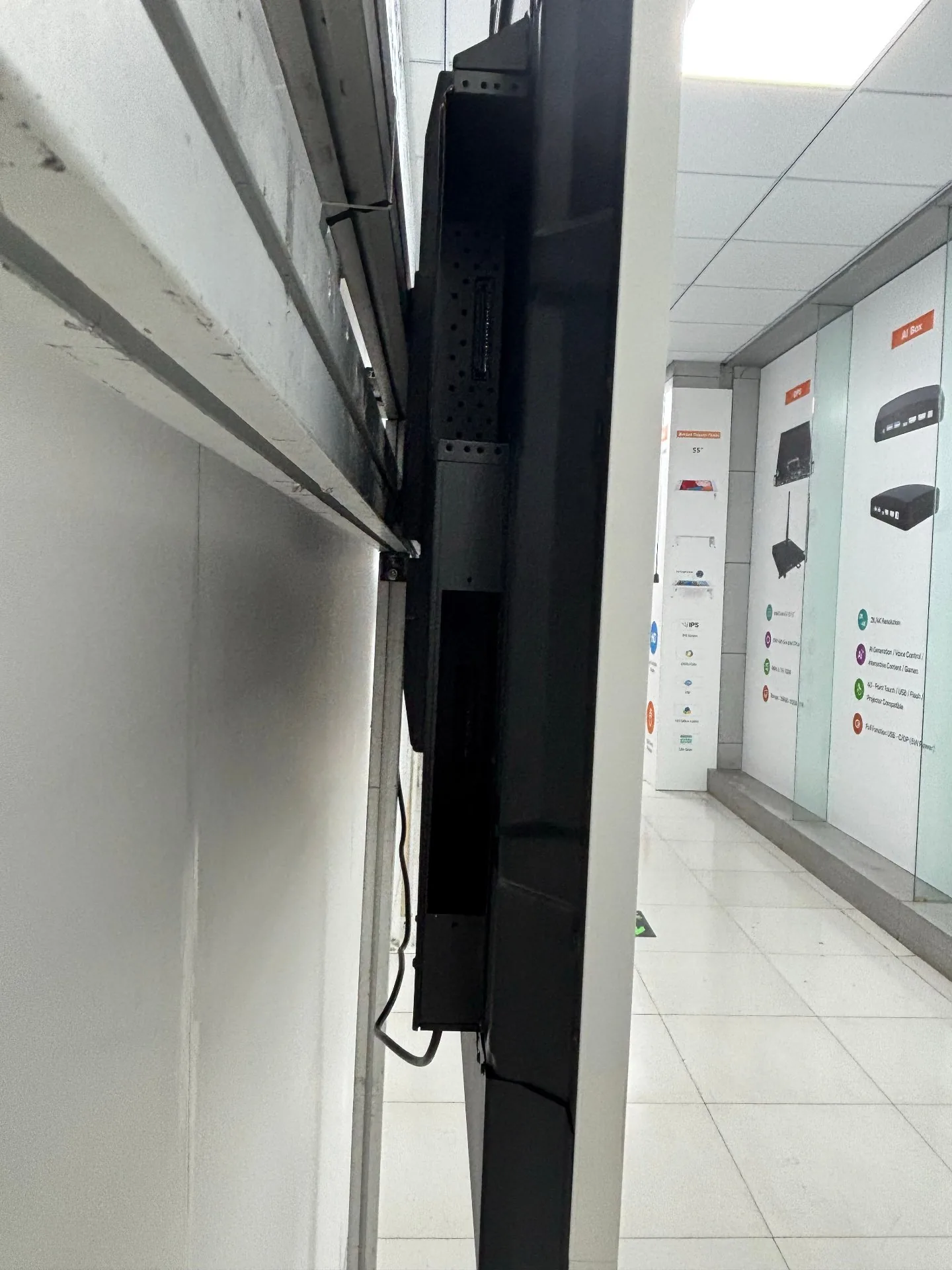 OPS port on the back of the panel