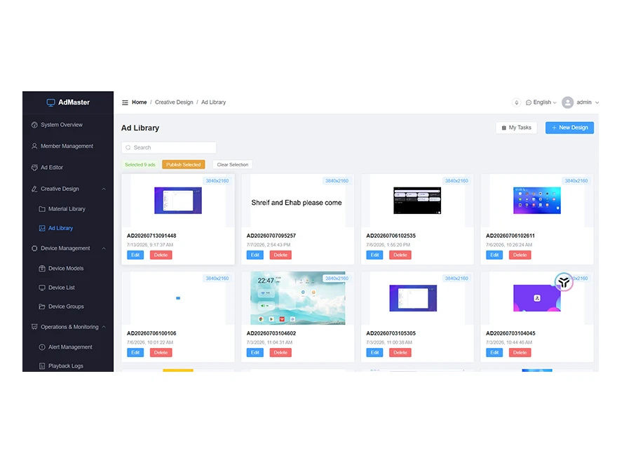 Multi-format content publishing and scheduling interface