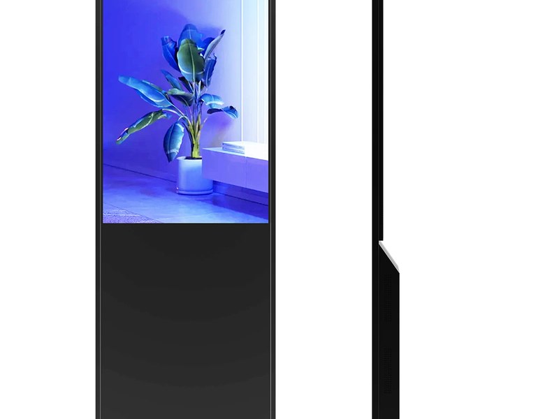 Riotouch floor standing kiosk CMS smart advertising