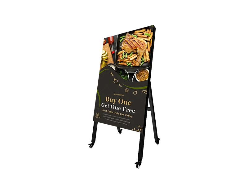 LED outdoor poster display 5500cd IP65 all-weather digital signage 24kg lightweight
