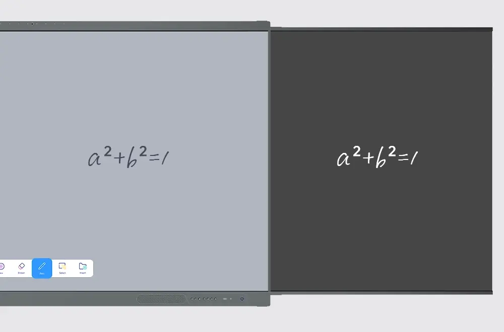 Side blackboard sync