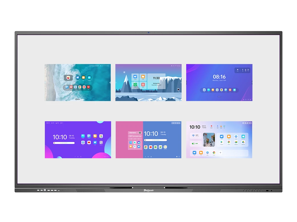 Android IFPD custom launcher interface with branded UI