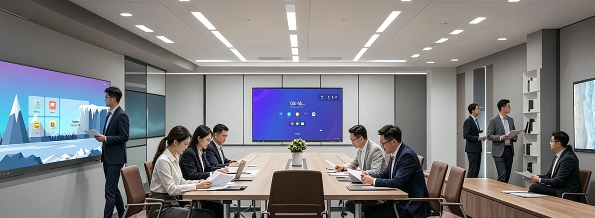 Training and conference center with IFPD interactive screen