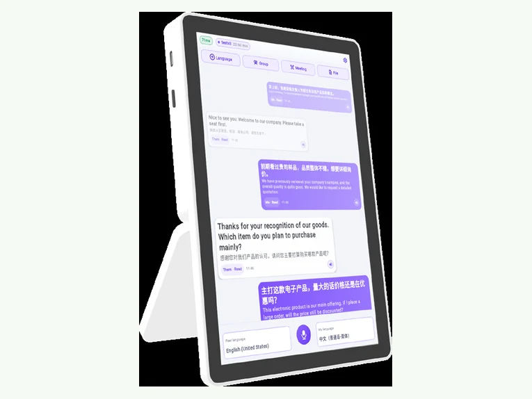 OralSay Humanoid Translation Machine with stand