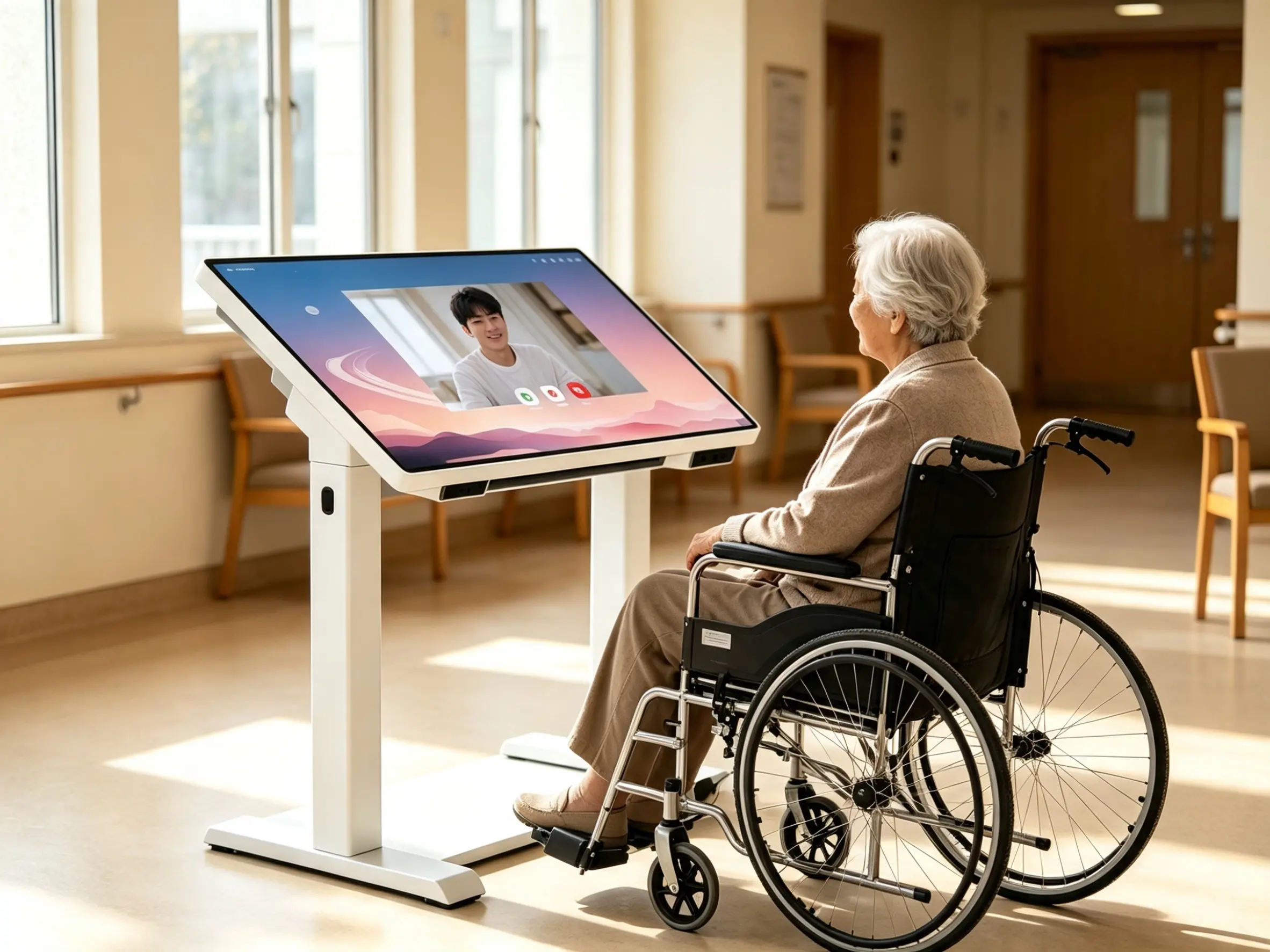 Day care centre using interactive touch table
