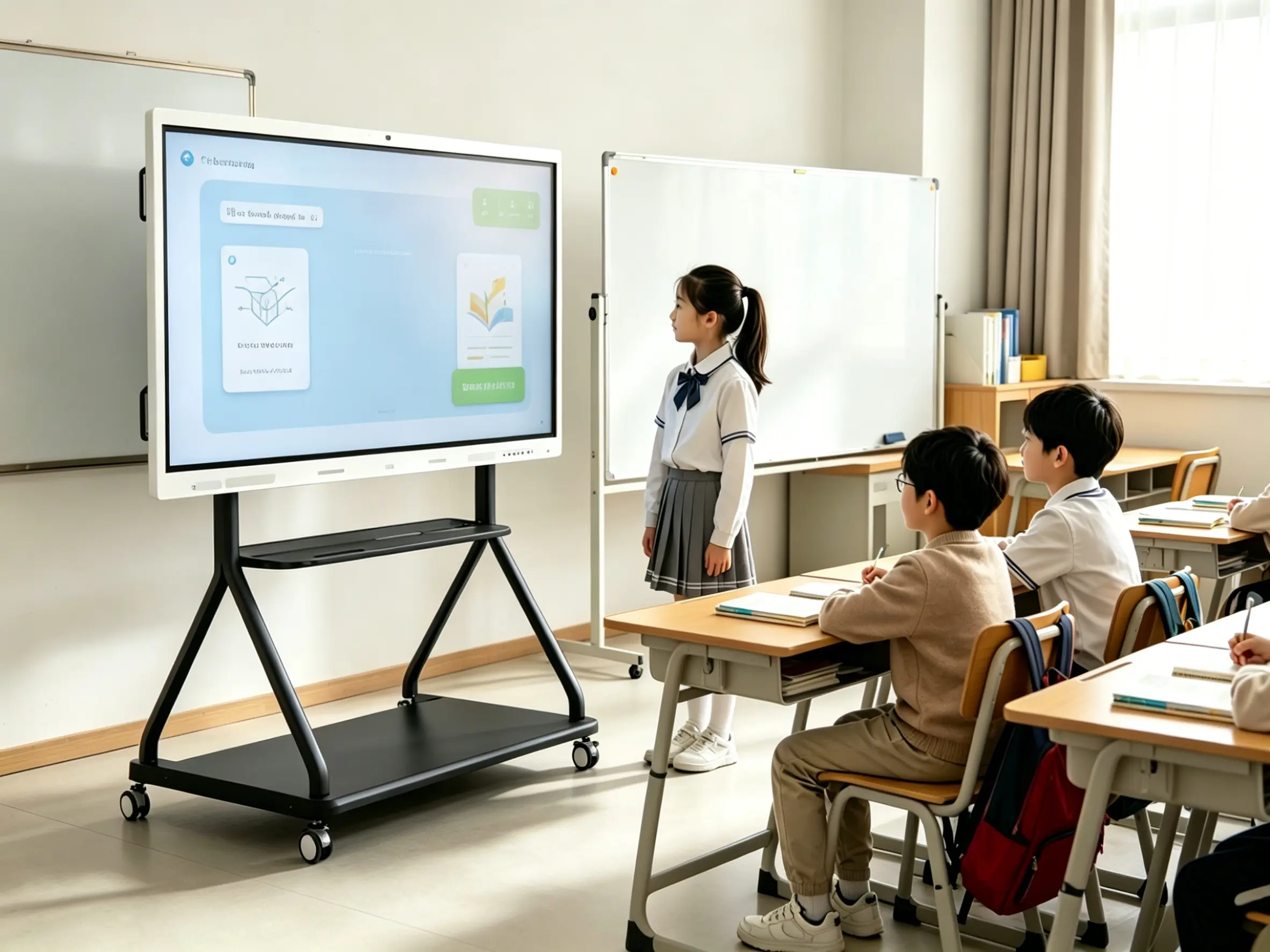 Smart Classroom using mobile TV stand