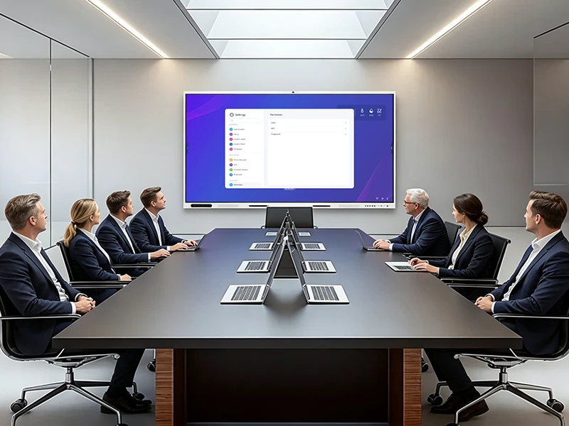 Enterprise conference room device settings