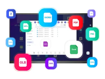 AI knowledge base and smart Q&A on interactive display