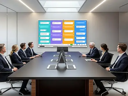 Real-time multilingual translation on interactive display