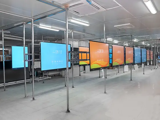 OPS PC module motherboard testing and validation at Riotouch factory